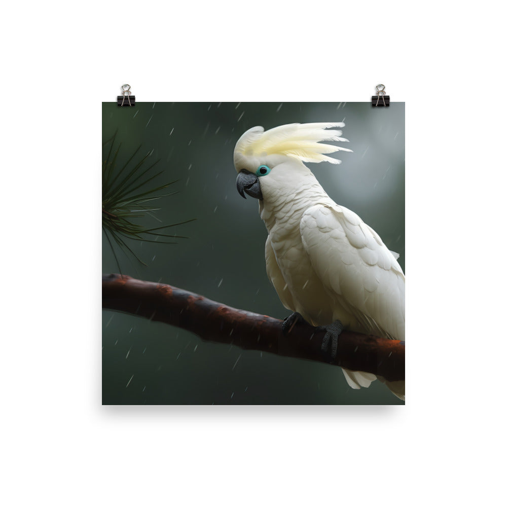 Umbrella Cockatoo Photo paper poster - PosterfyAI.com