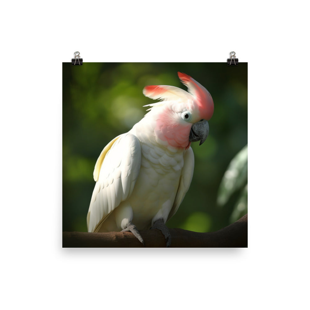 Moluccan Cockatoo Photo paper poster - PosterfyAI.com
