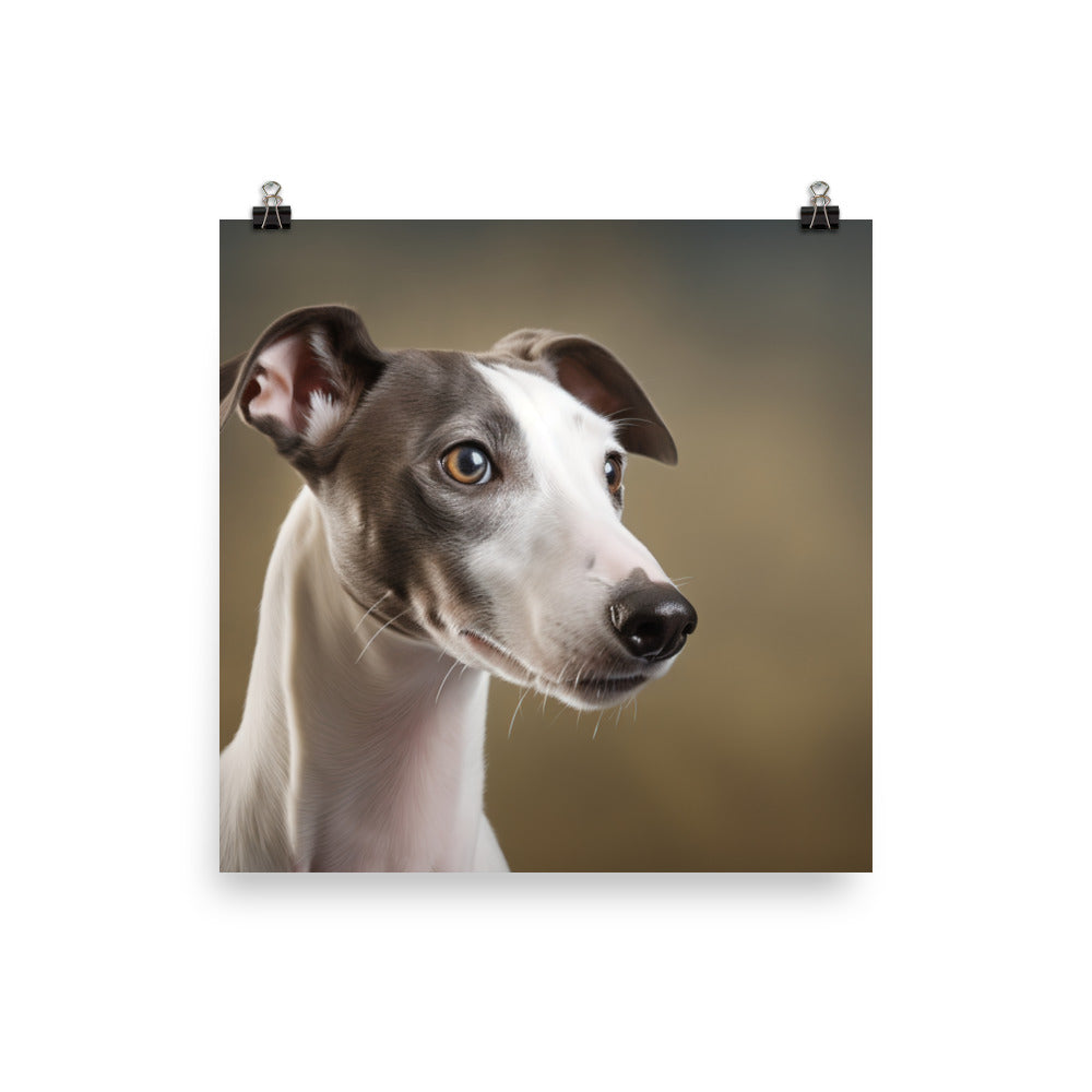 Graceful Whippet photo paper poster - Posterfy.AI