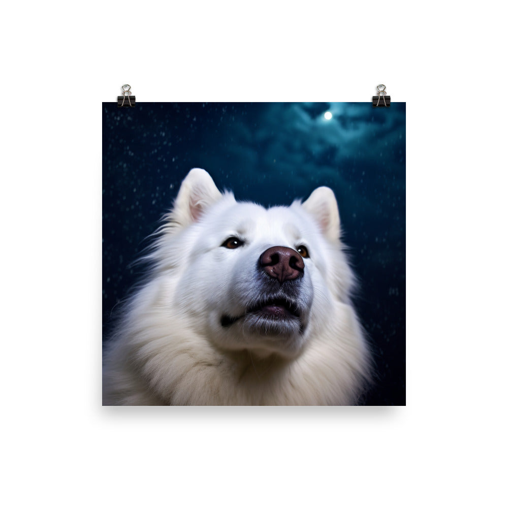 Samoyed Star Photo paper poster - PosterfyAI.com
