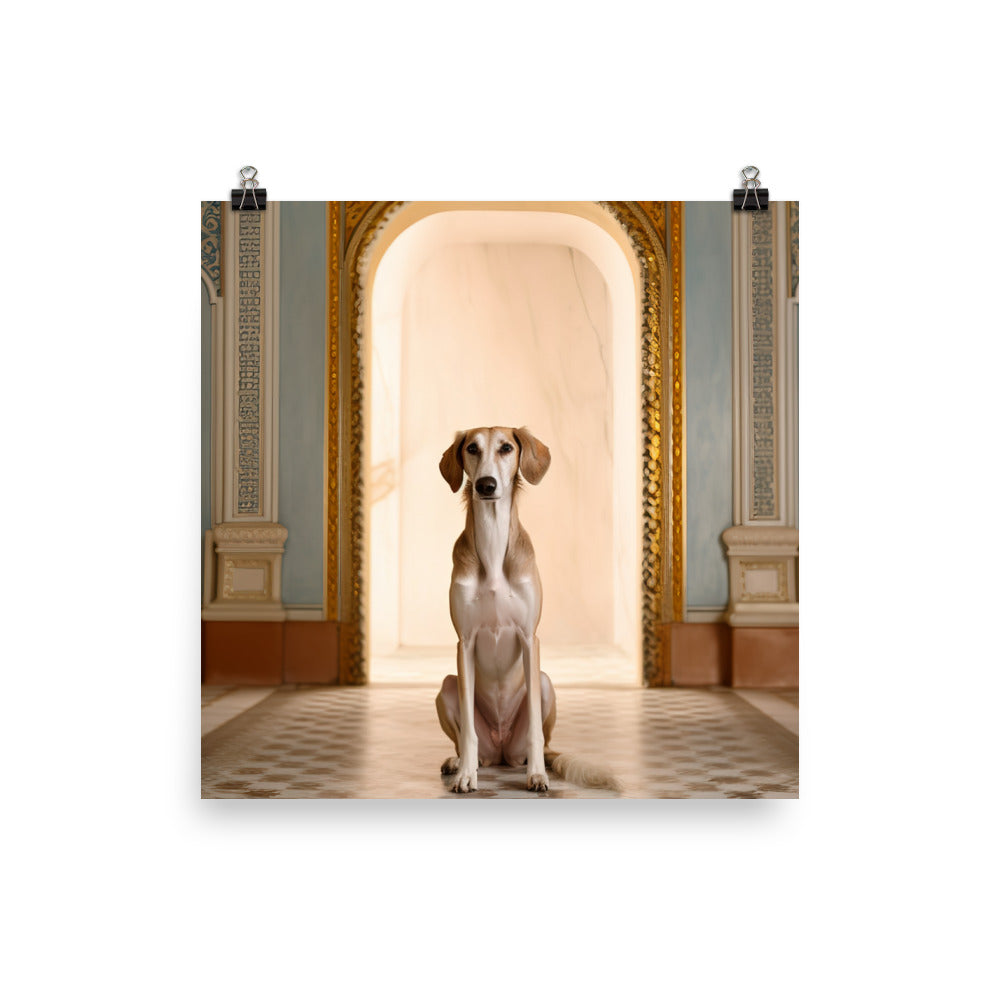 Regal Saluki Photo paper poster - PosterfyAI.com