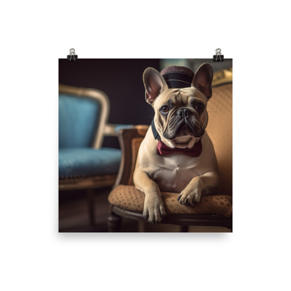 French Bulldog Photo paper poster - PosterfyAI.com