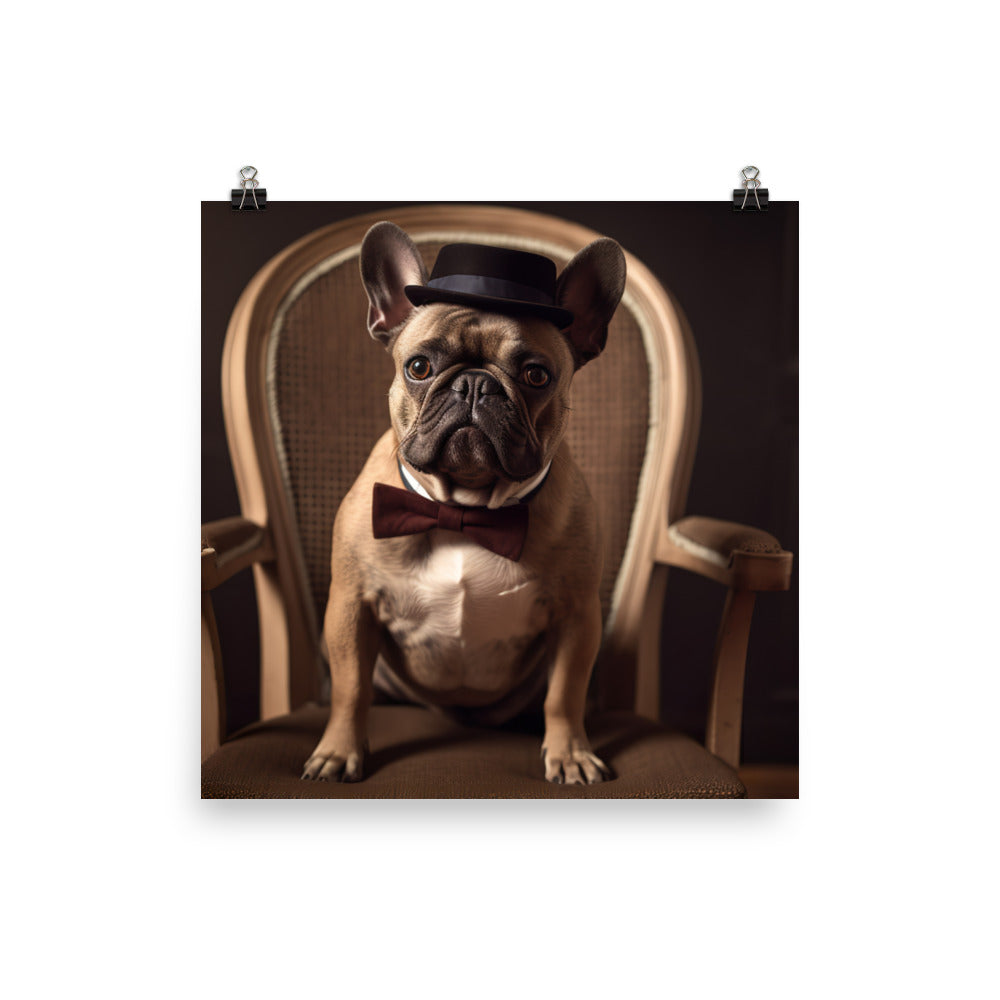 French Bulldog Photo paper poster - PosterfyAI.com
