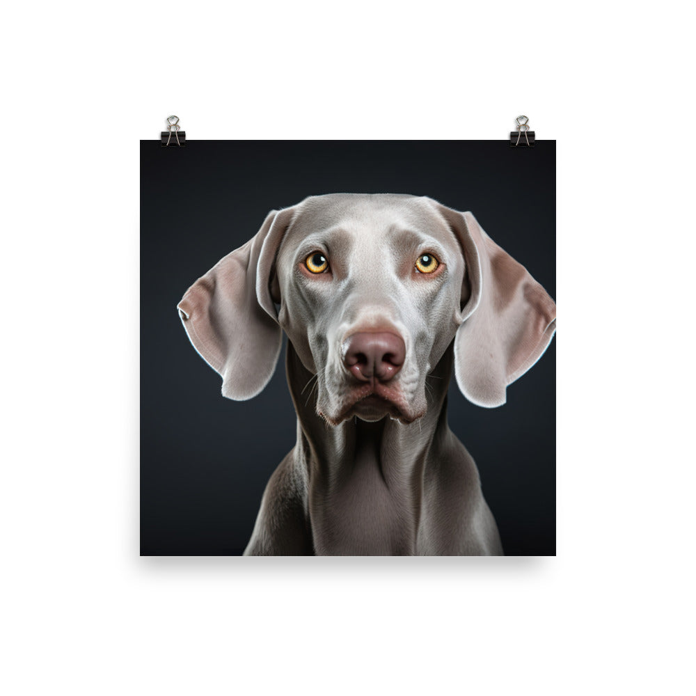 Majestic Weimaraner Photo paper poster - PosterfyAI.com