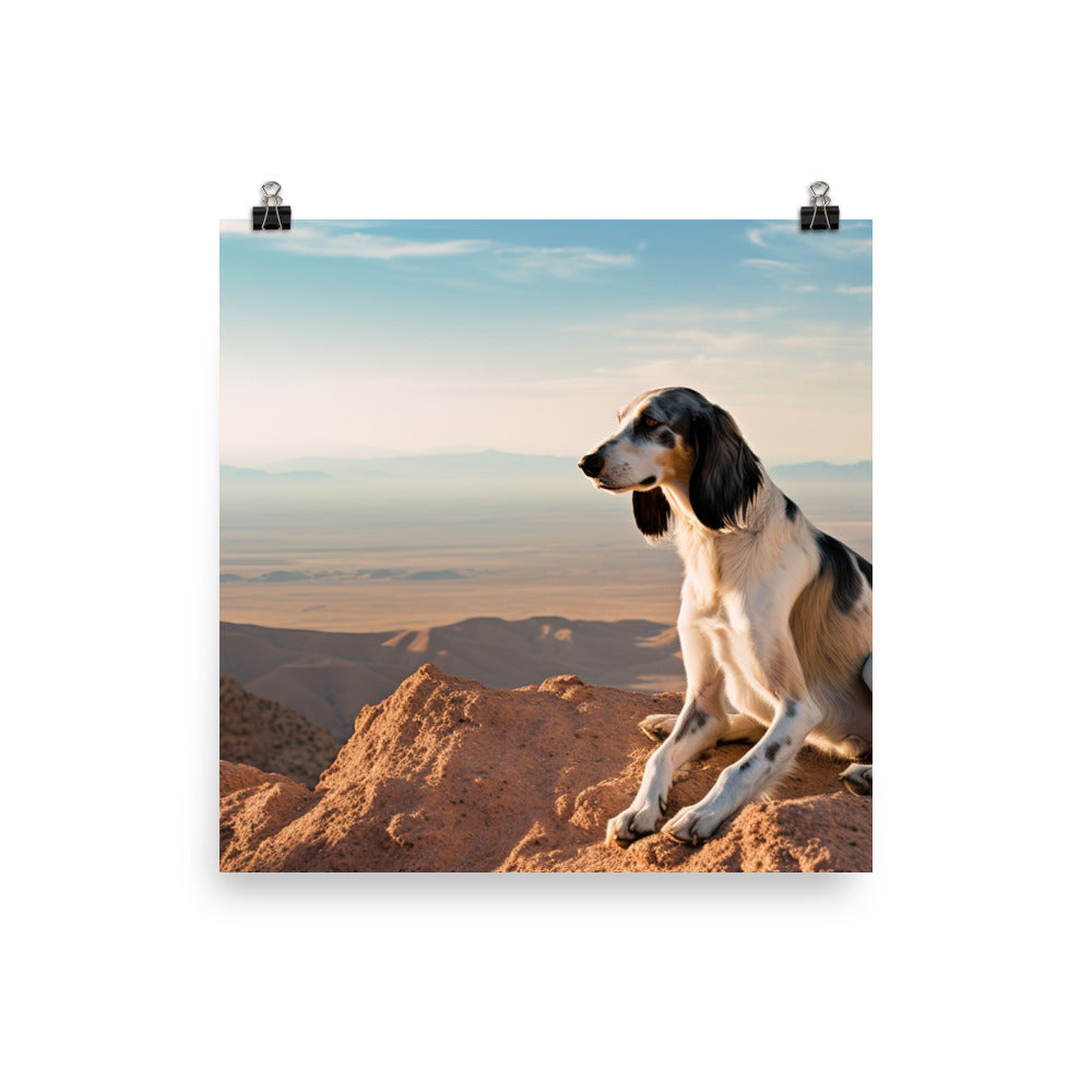 Majestic Saluki Photo paper poster - PosterfyAI.com