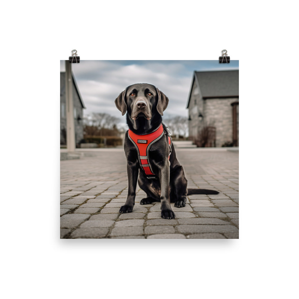 Intelligent Labrador Retriever Photo paper poster - PosterfyAI.com