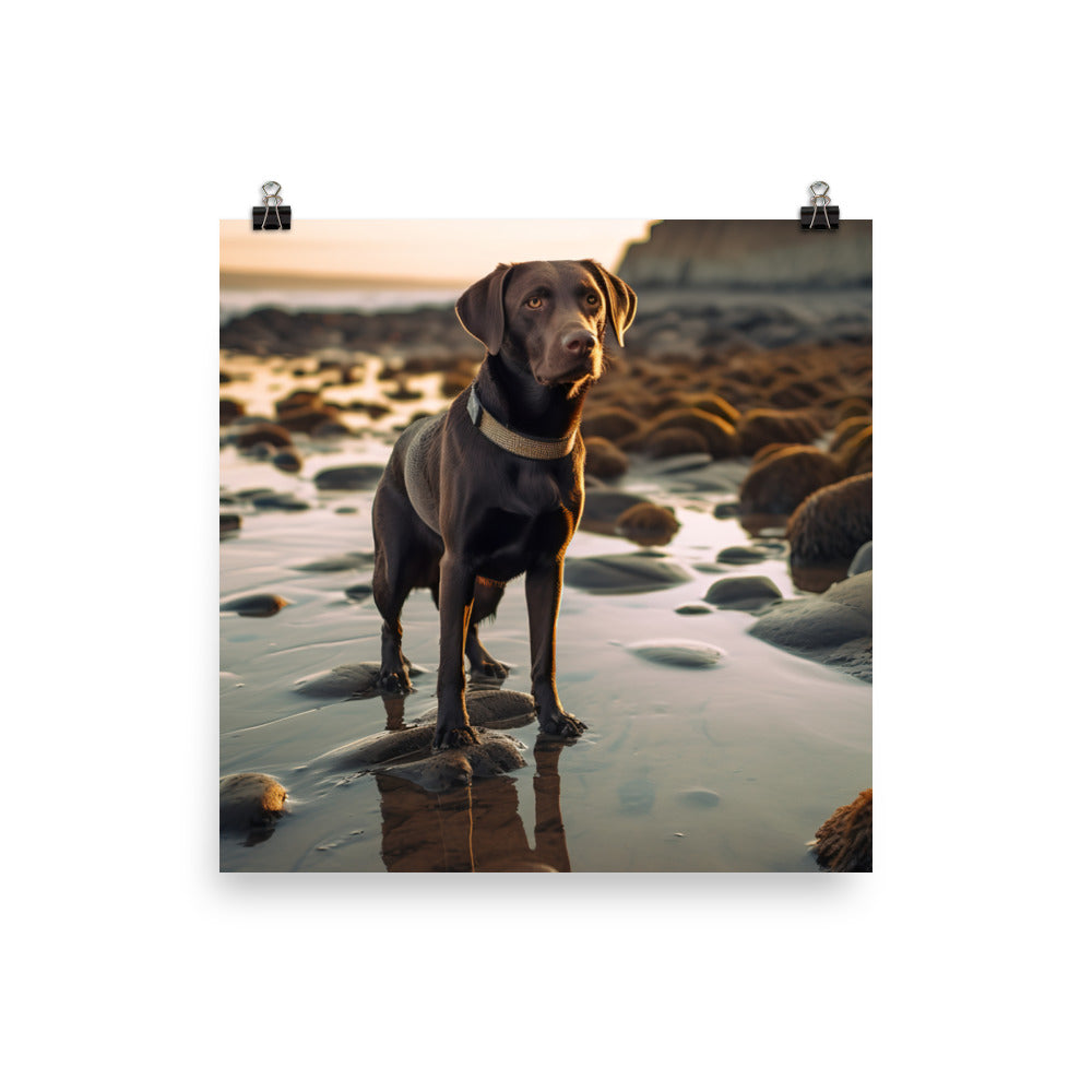 Intelligent Labrador Retriever Photo paper poster - PosterfyAI.com