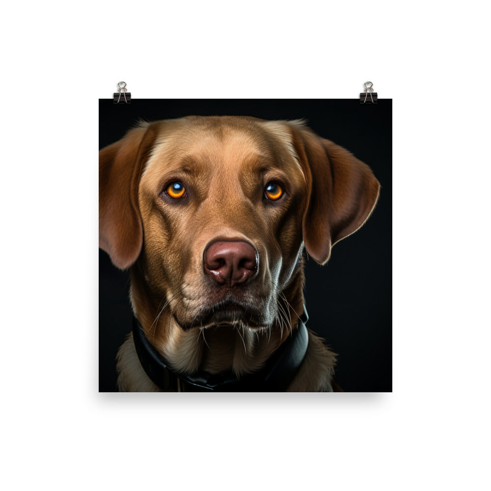 Intelligent Labrador Retriever Photo paper poster - PosterfyAI.com
