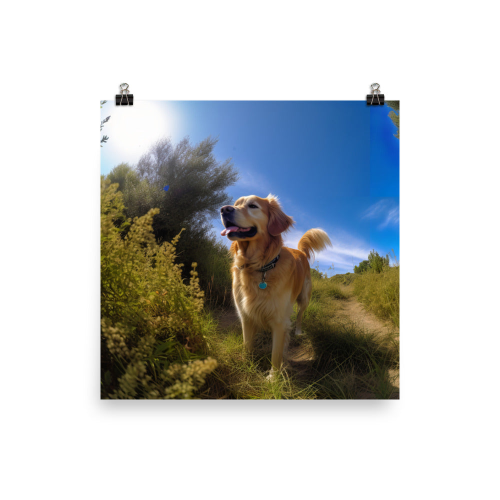 Golden Retriever Photo paper poster - PosterfyAI.com