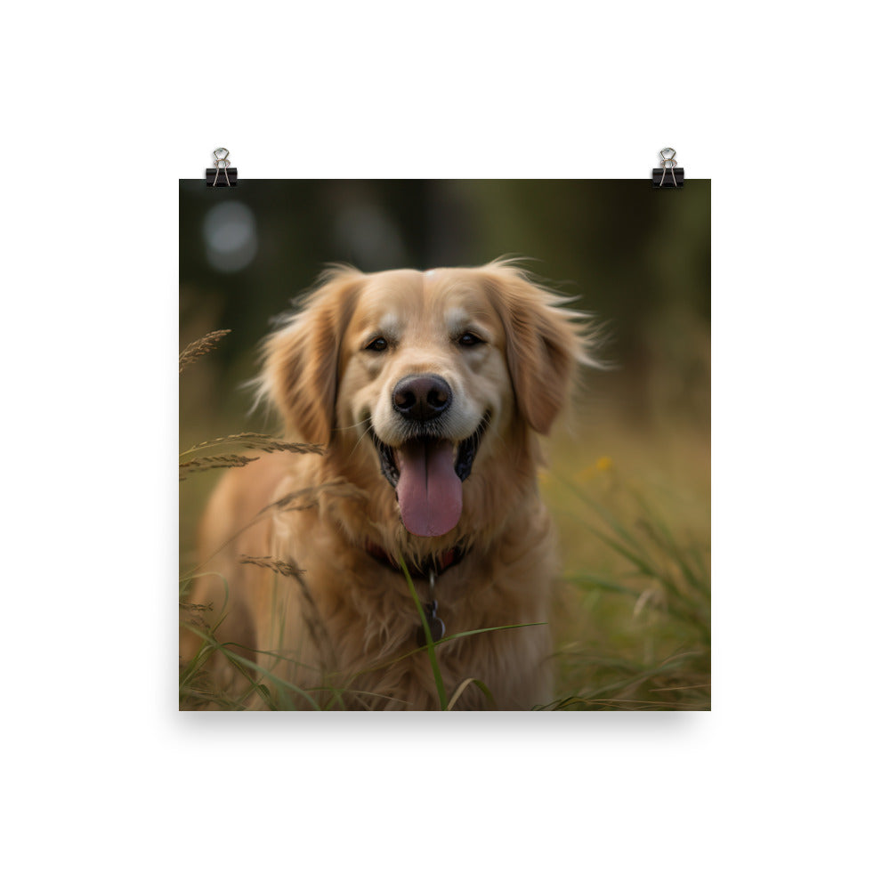 Golden Retriever Photo paper poster - PosterfyAI.com