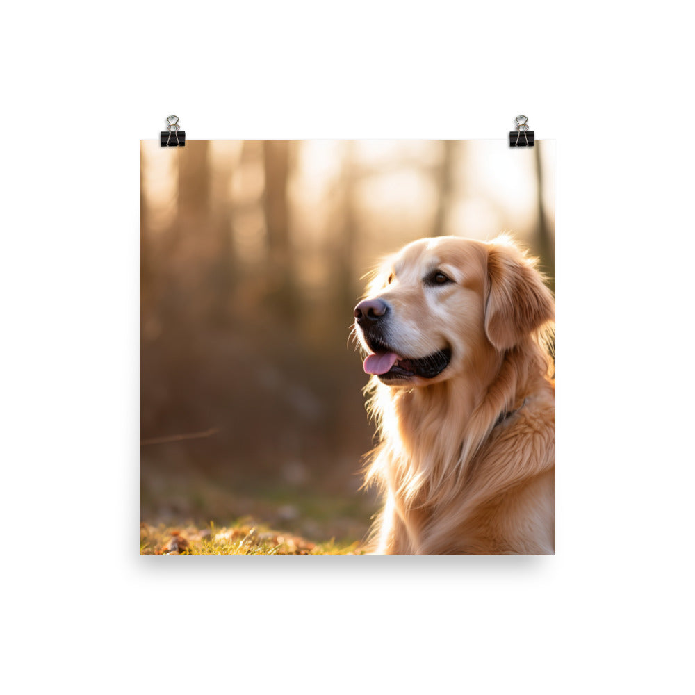 Golden Retriever Photo paper poster - PosterfyAI.com