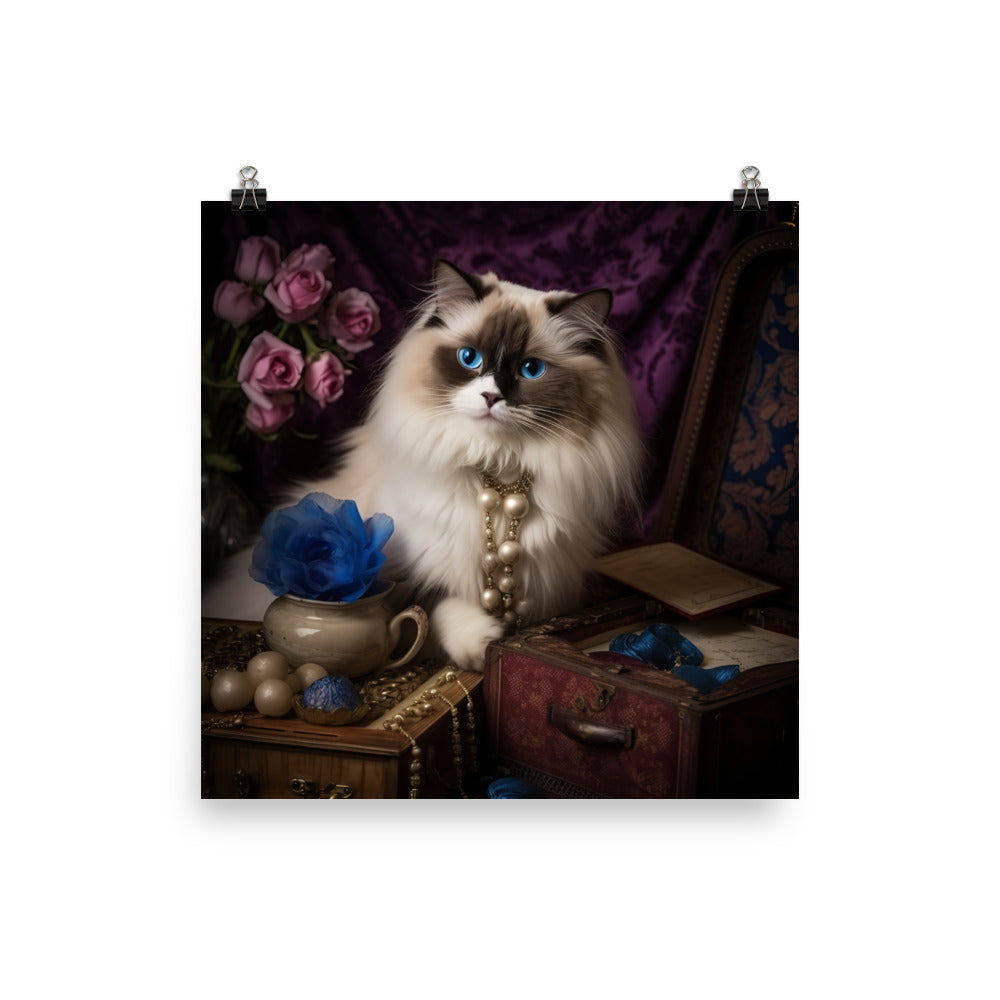 Ragdoll in Wonderland Photo paper poster - PosterfyAI.com