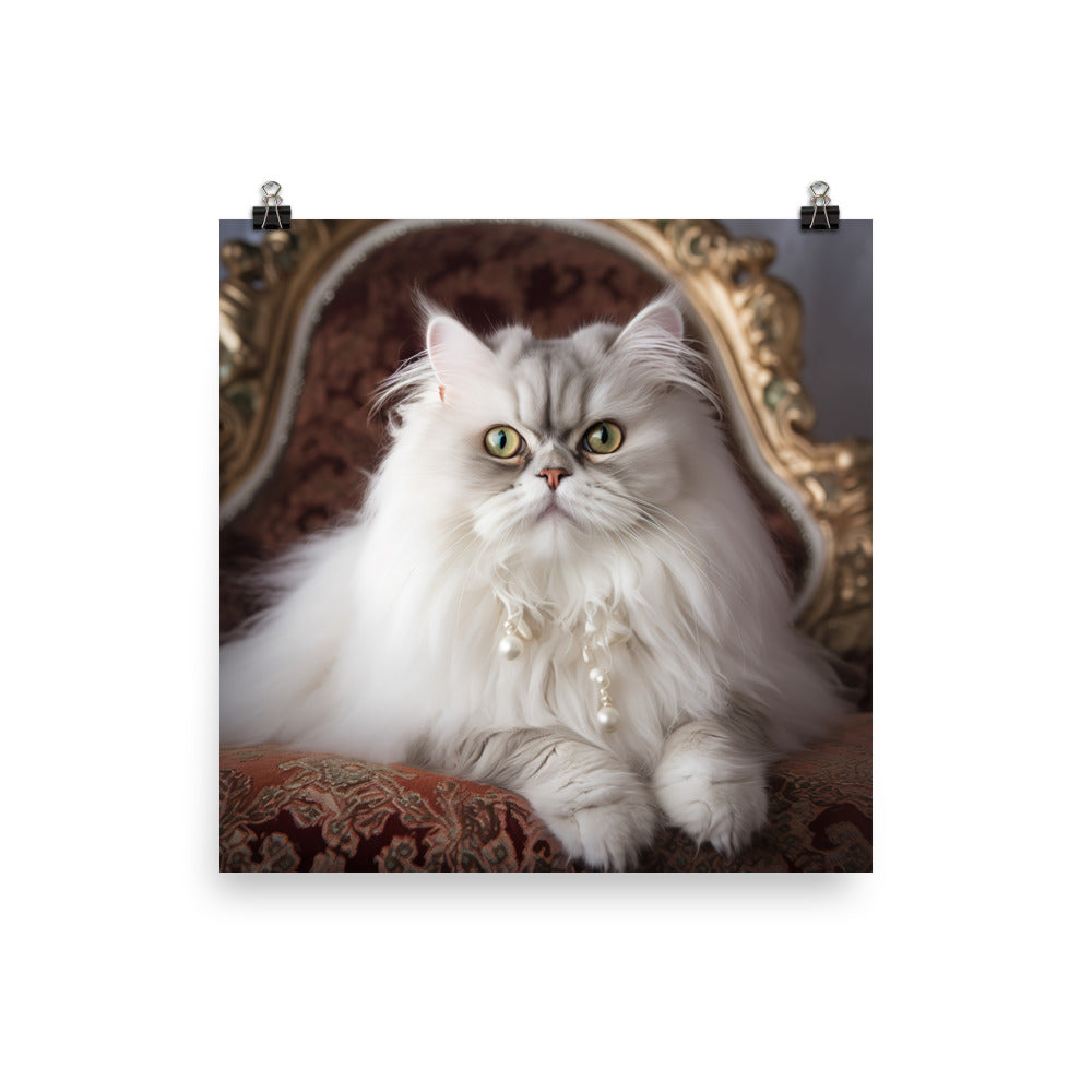 Glamorous Persian Portrait Photo paper poster - PosterfyAI.com