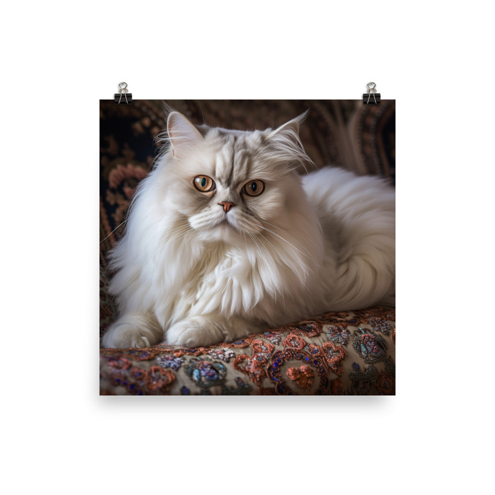 Glamorous Persian Portrait Photo paper poster - PosterfyAI.com