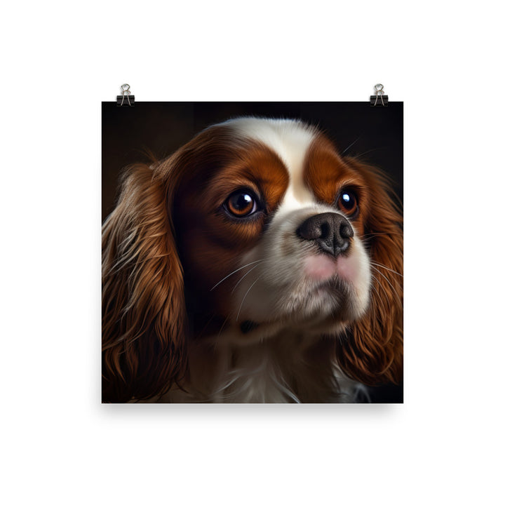 Cavalier King Charles Spaniel Photo paper poster - PosterfyAI.com