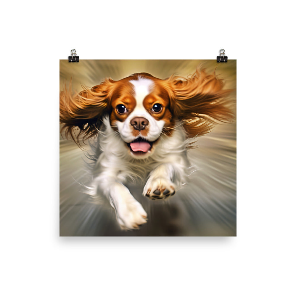 Cavalier King Charles Spaniel Photo paper poster - PosterfyAI.com