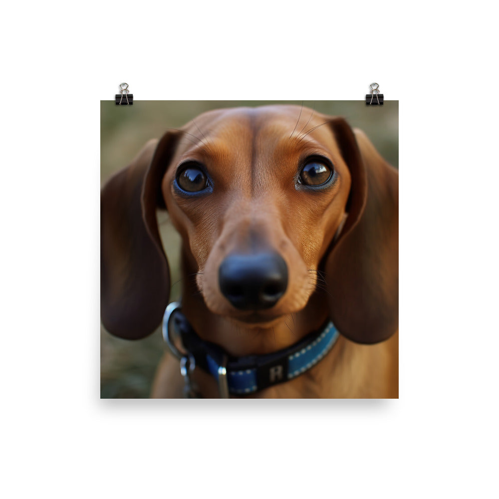 A Day in the Life of a Dachshund Photo paper poster - PosterfyAI.com