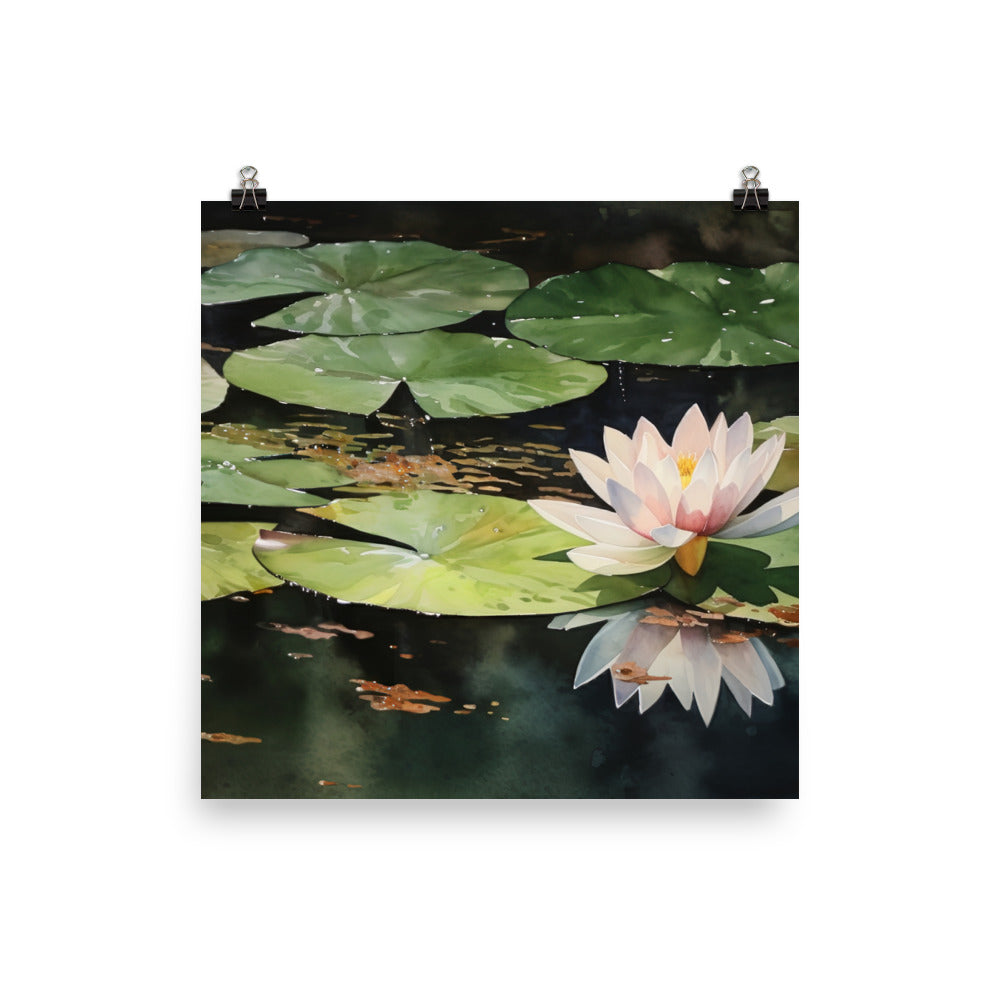 Essence of Lotus Flowers photo paper poster - Posterfy.AI