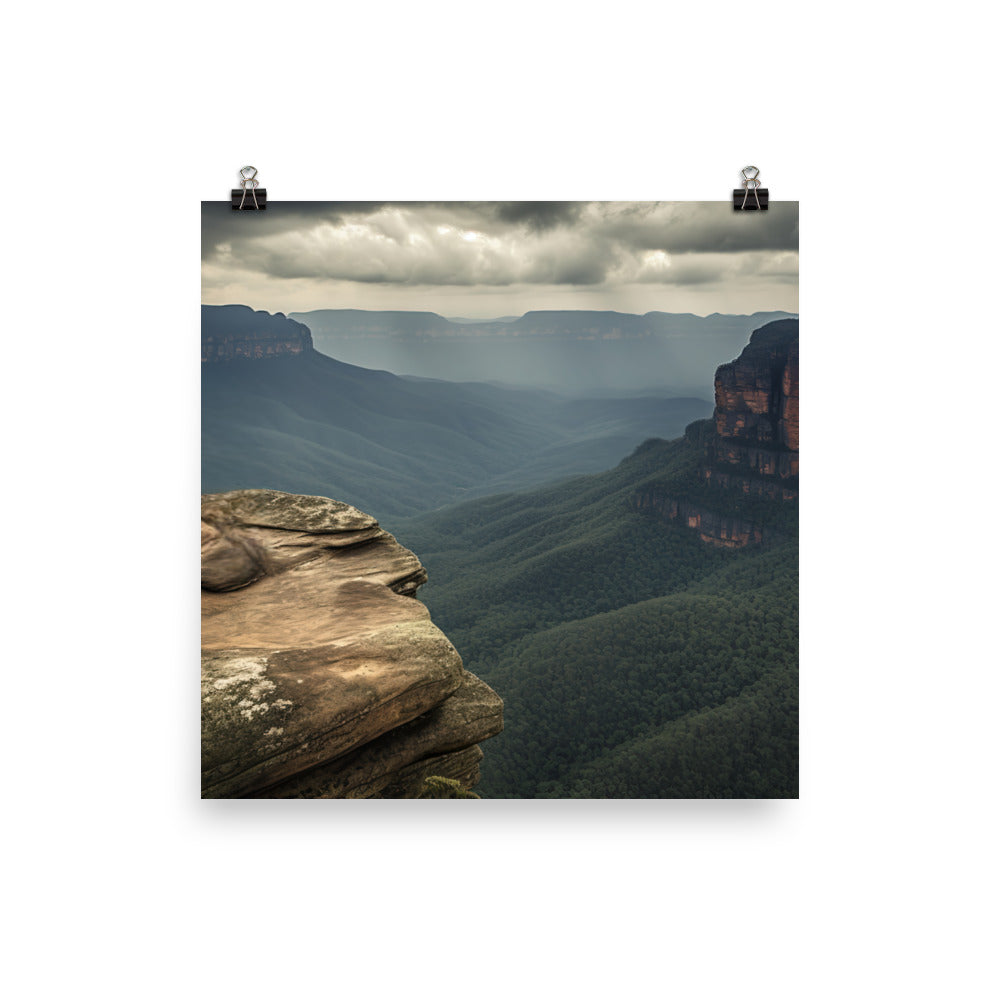 Grandeur of the Blue Mountains photo paper poster - Posterfy.AI