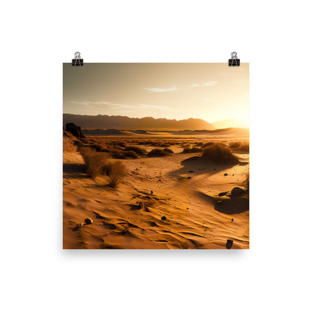 Warmth and Textures of Atacama photo paper poster - Posterfy.AI
