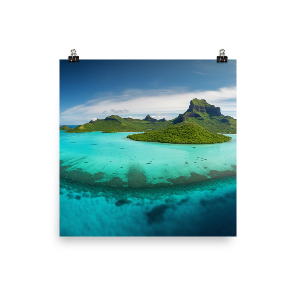 Turquoise Paradise photo paper poster - Posterfy.AI