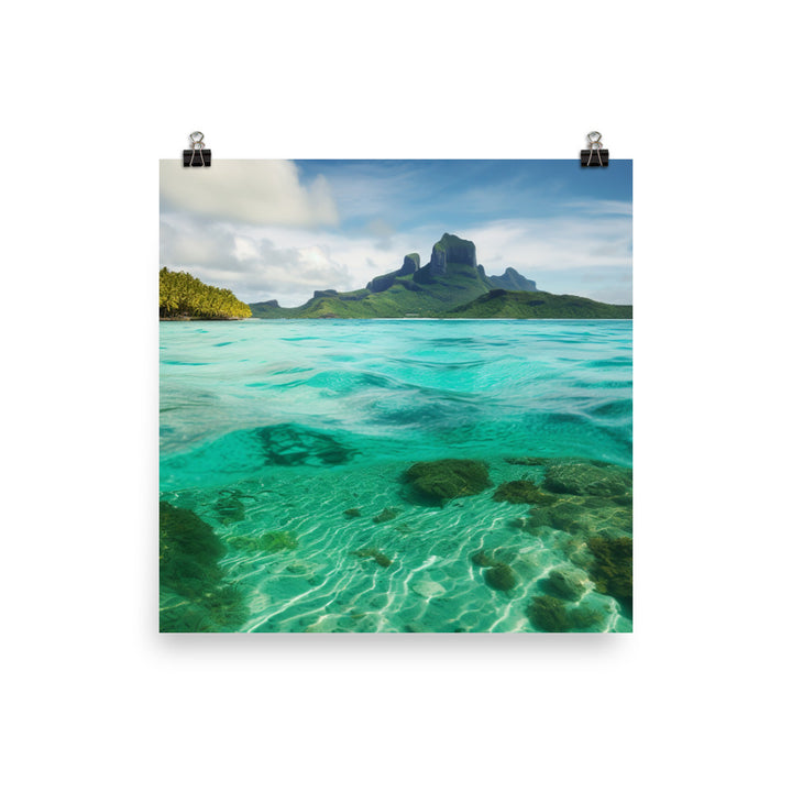 Turquoise Paradise photo paper poster - Posterfy.AI