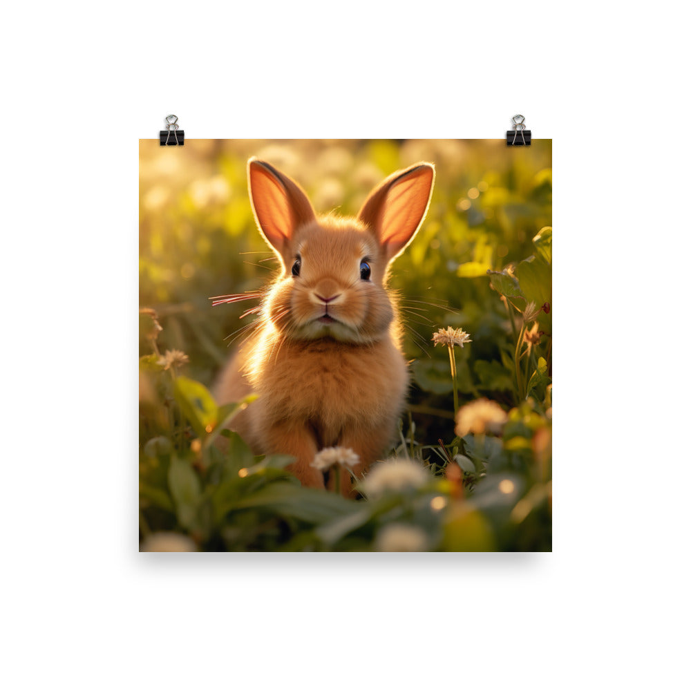 Cute Cinnamon Bundle of Joy Photo paper poster - PosterfyAI.com