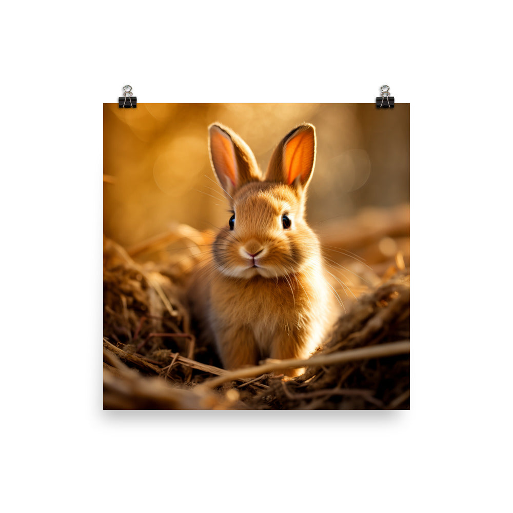 Cute Cinnamon Bundle of Joy Photo paper poster - PosterfyAI.com