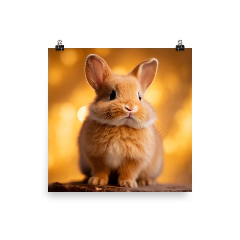 Adorable Cinnamon Fluffball Photo paper poster - PosterfyAI.com