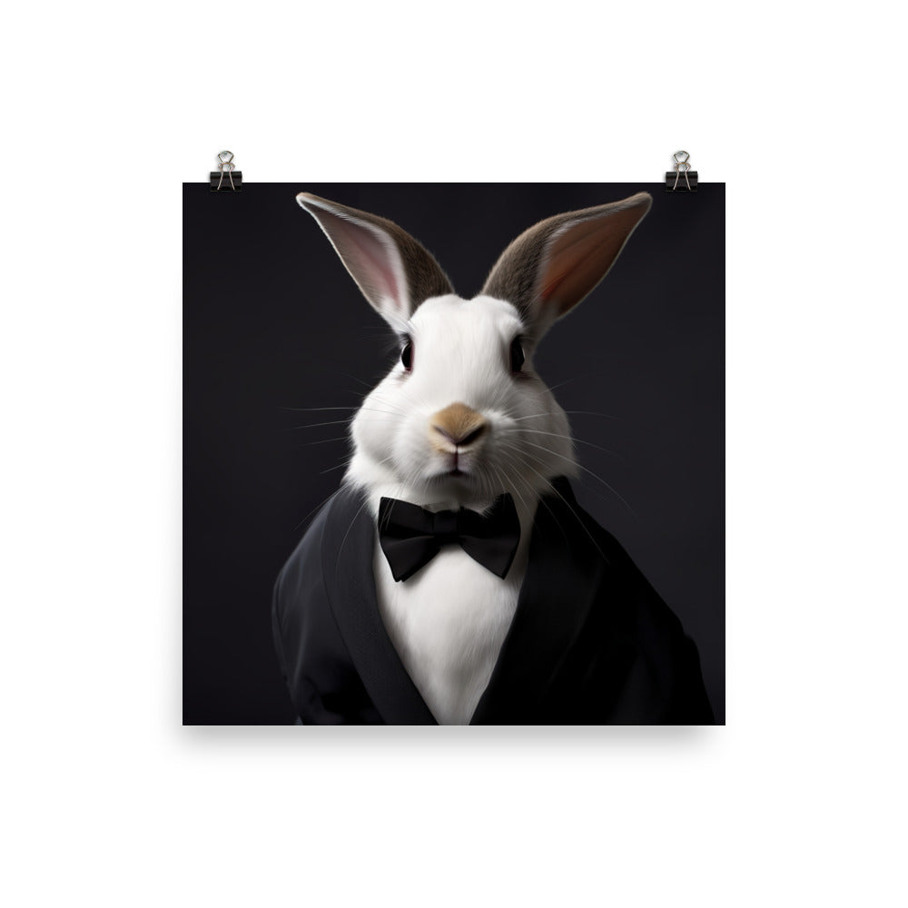 Beveren Bunny Photo paper poster - PosterfyAI.com