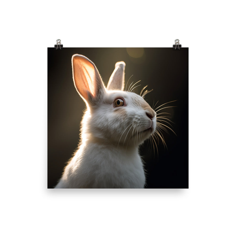 Beveren Bunny Photo paper poster - PosterfyAI.com