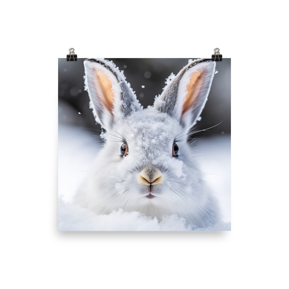 Florida White Bunny Photo paper poster - PosterfyAI.com