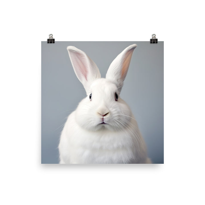 Florida White Bunny Photo paper poster - PosterfyAI.com