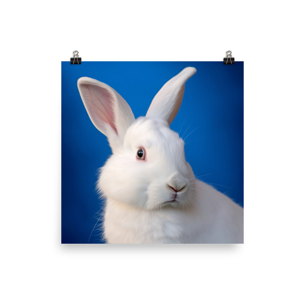 Florida White Bunny Photo paper poster - PosterfyAI.com
