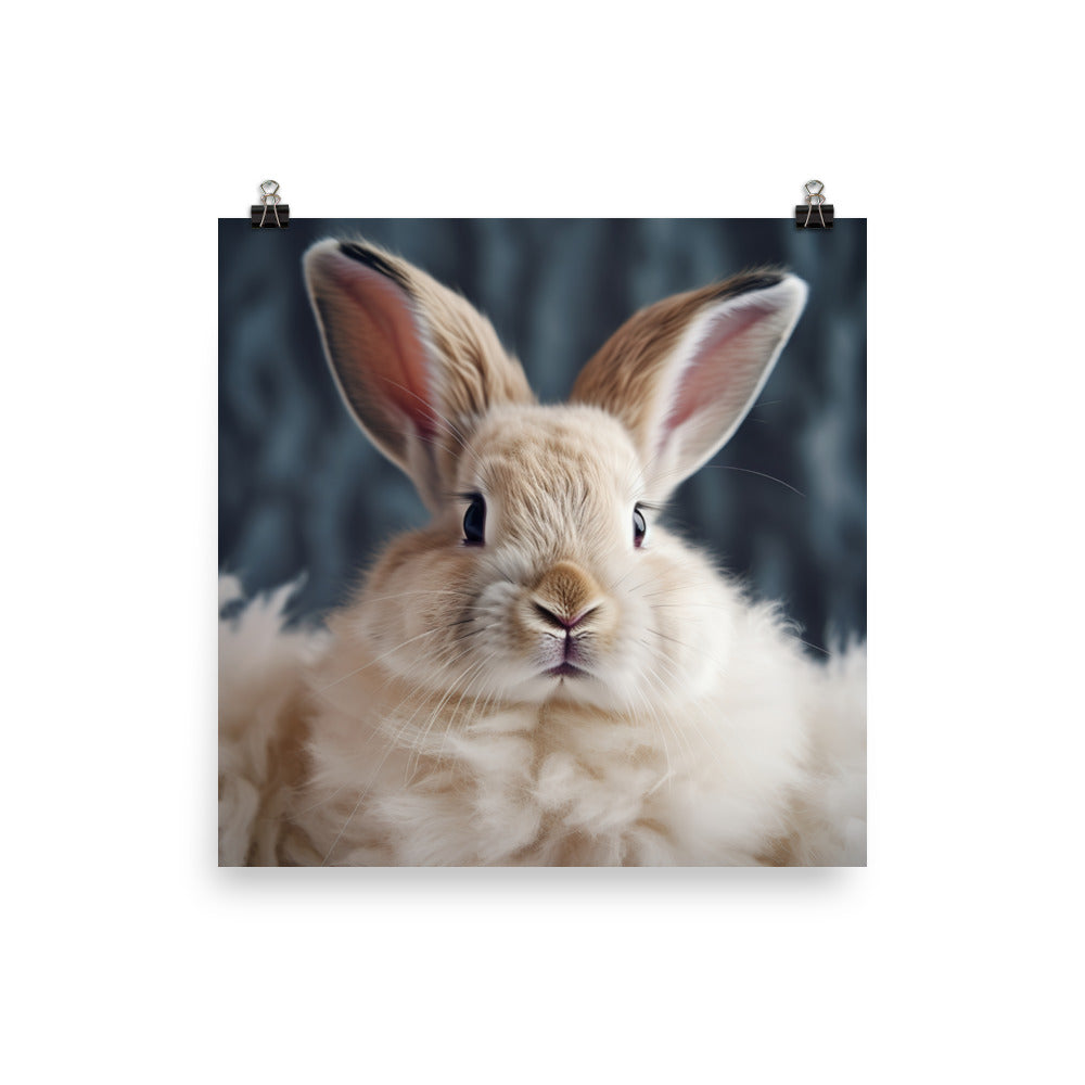 Mini Rex Bunny Photo paper poster - PosterfyAI.com
