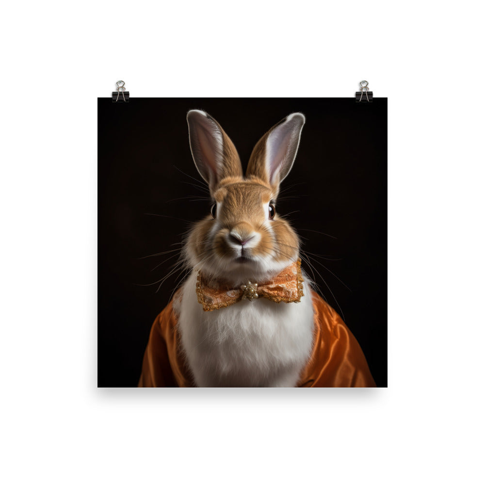 English Spot Bunnys Classic Charisma Photo paper poster - PosterfyAI.com