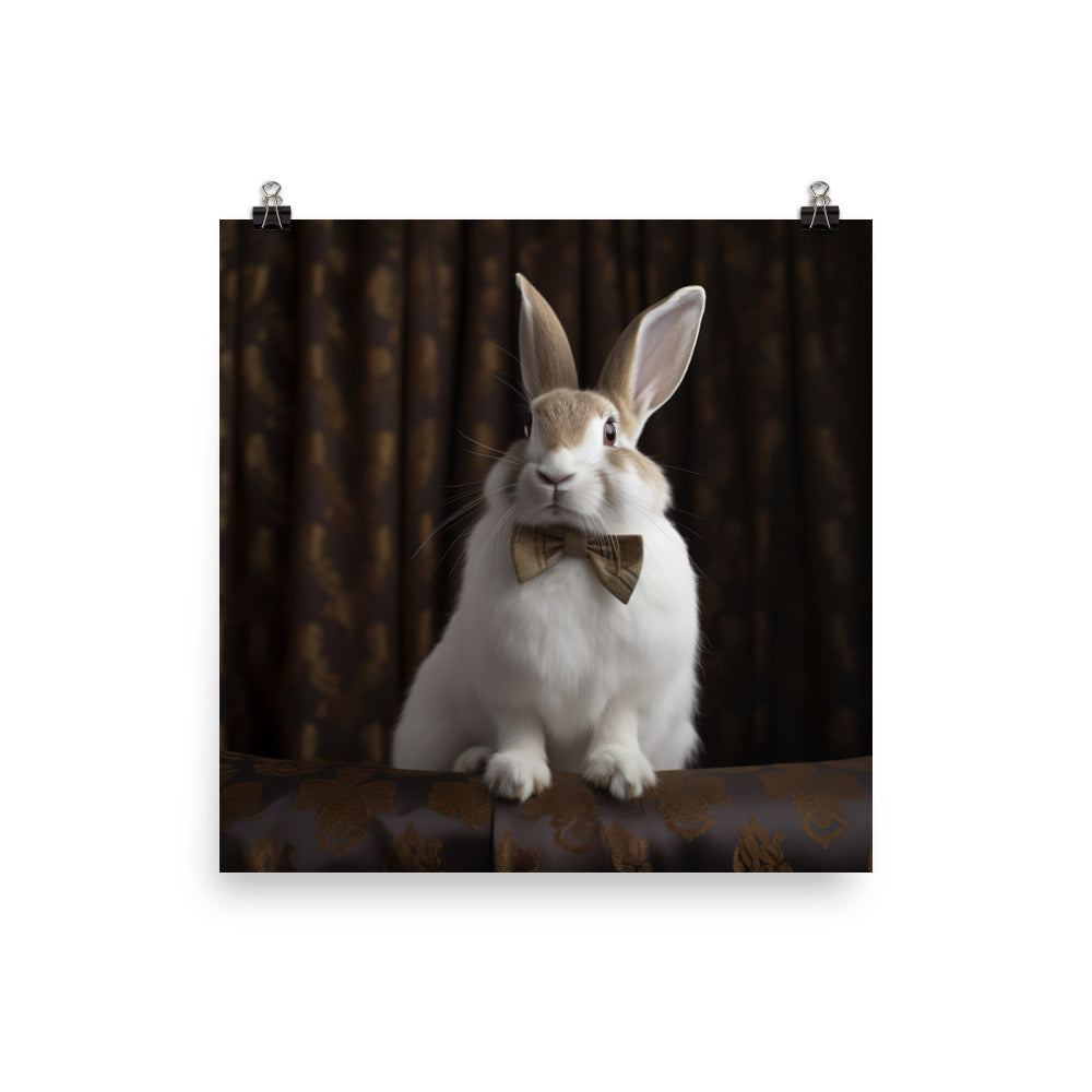 English Spot Bunnys Classic Charisma Photo paper poster - PosterfyAI.com