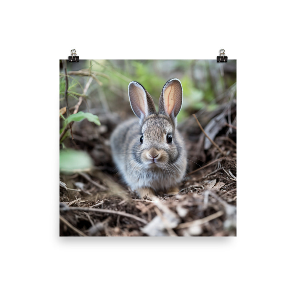 Adorable Rhinelander Bunny Photo paper poster - PosterfyAI.com