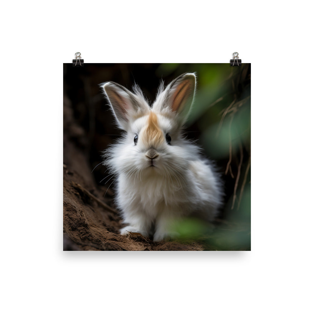 Lionhead Bunny Photo paper poster - PosterfyAI.com