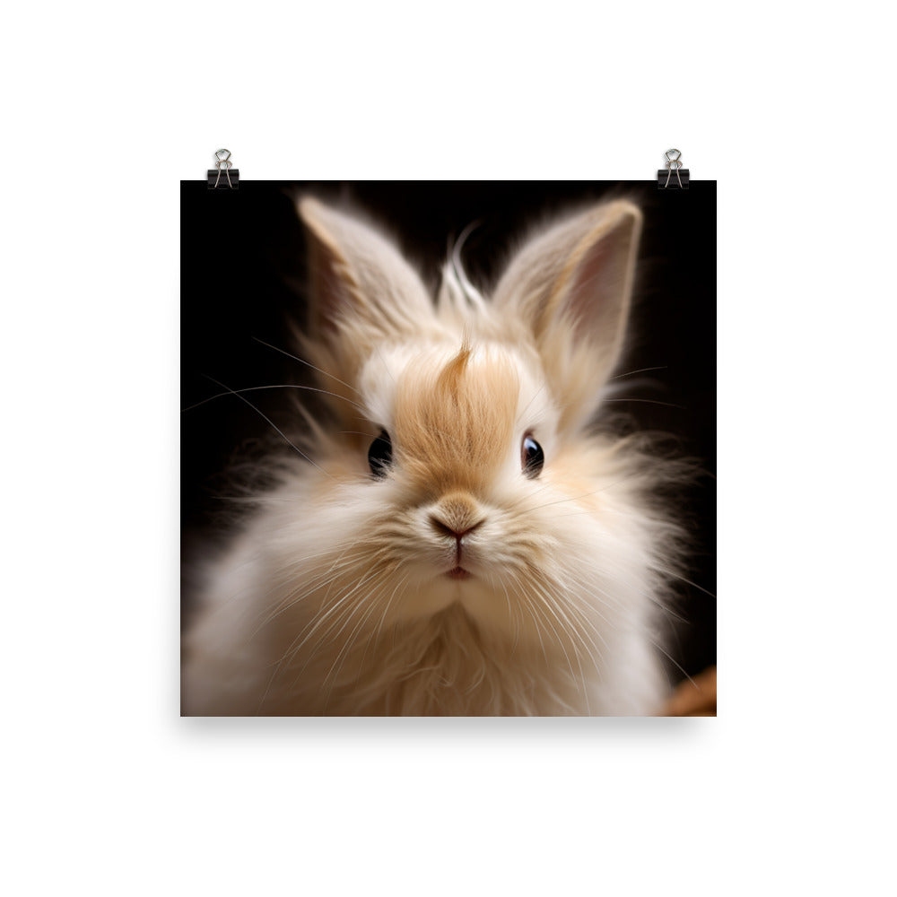 Charming Himalayan Bunny Photo paper poster - PosterfyAI.com