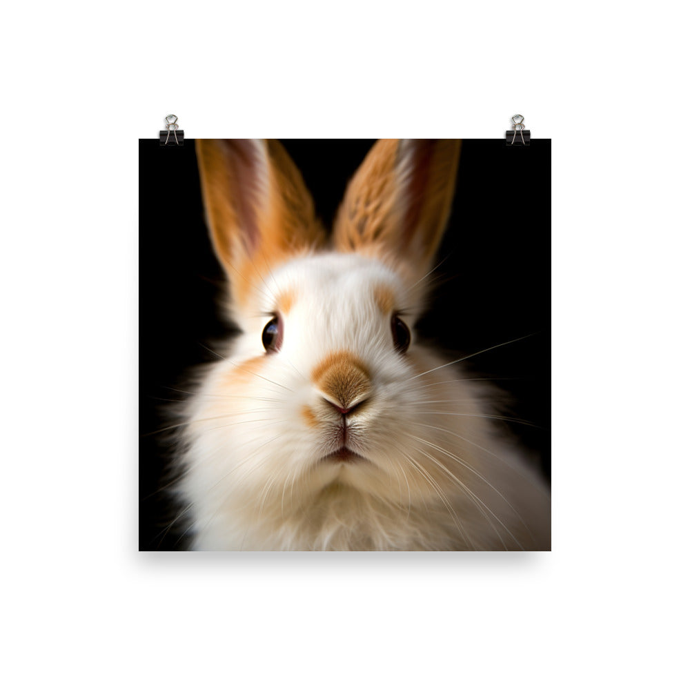 Charming Himalayan Bunny Photo paper poster - PosterfyAI.com