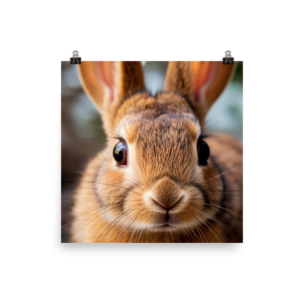 Charming Havana Bunny Photo paper poster - PosterfyAI.com