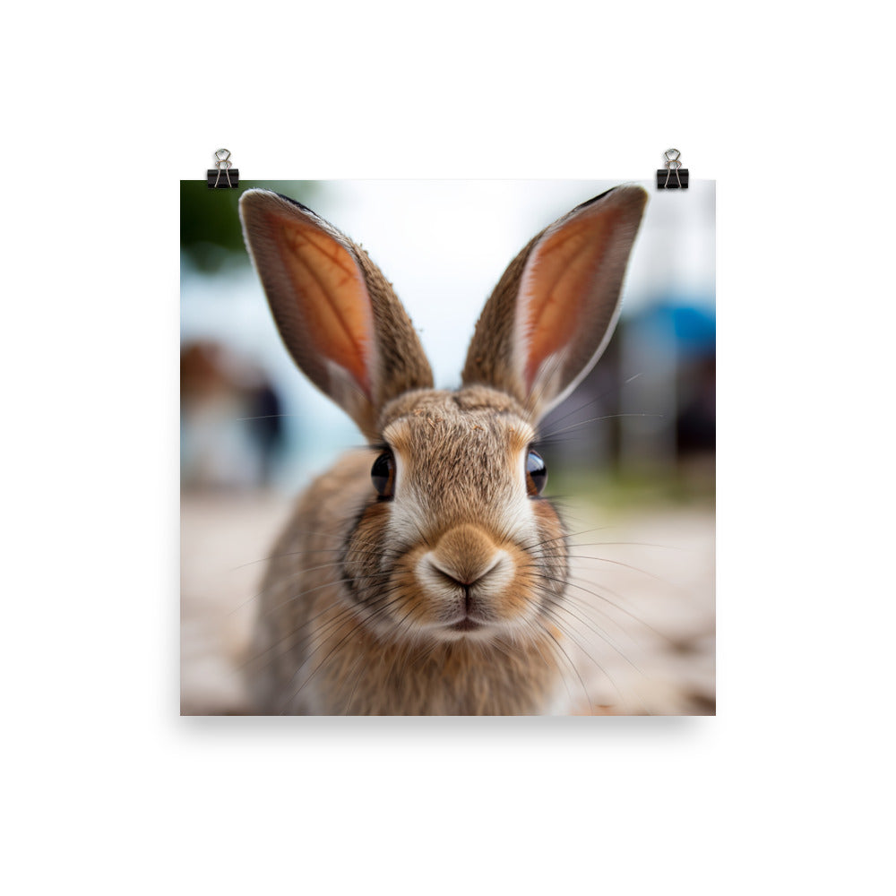 Charming Havana Bunny Photo paper poster - PosterfyAI.com