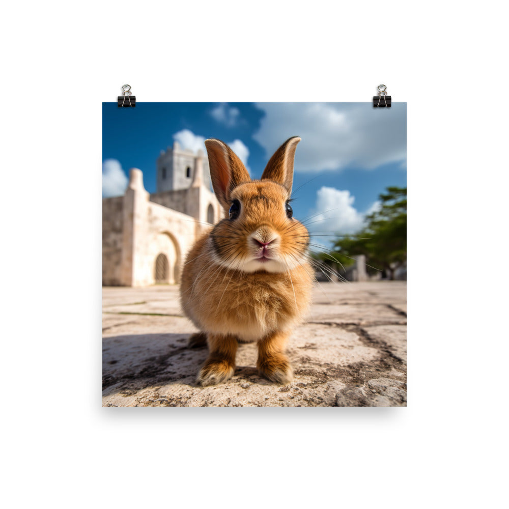 Adorable Havana Bunny Photo paper poster - PosterfyAI.com