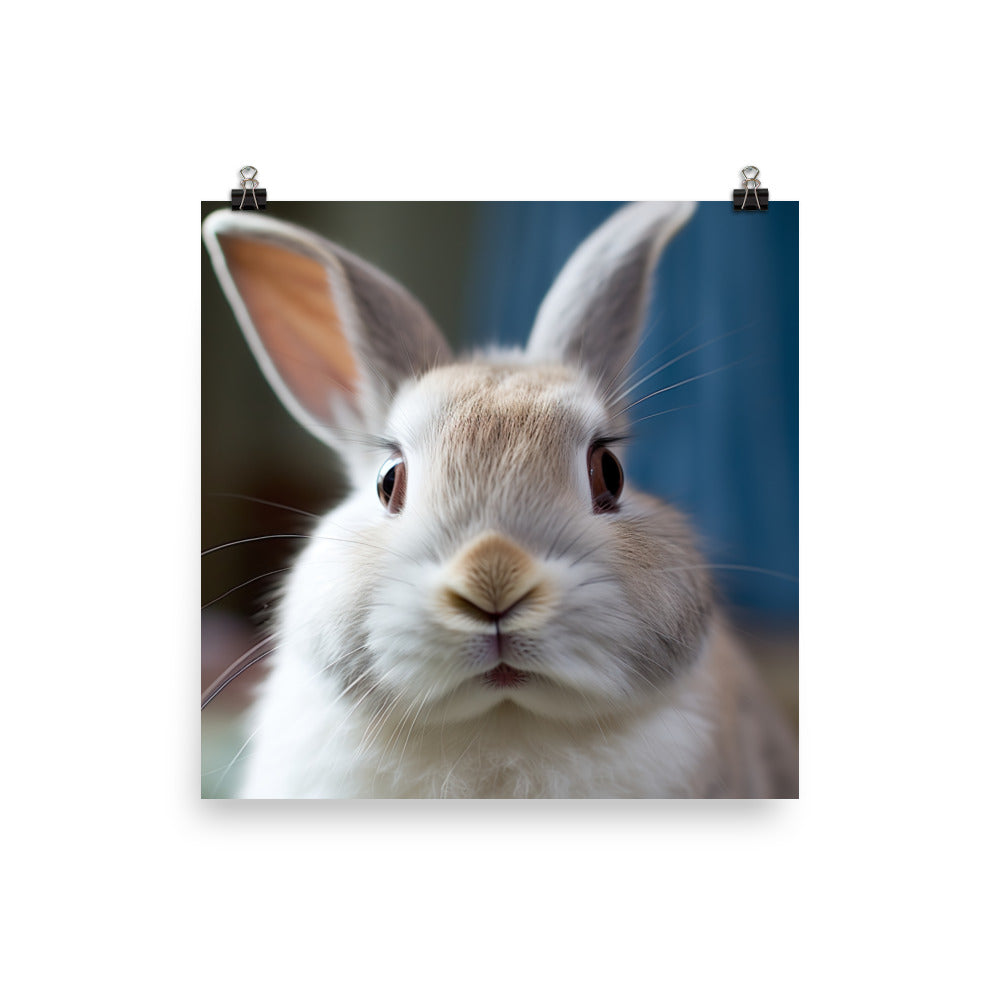 Charming Britannia Petite Bunny Photo paper poster - PosterfyAI.com