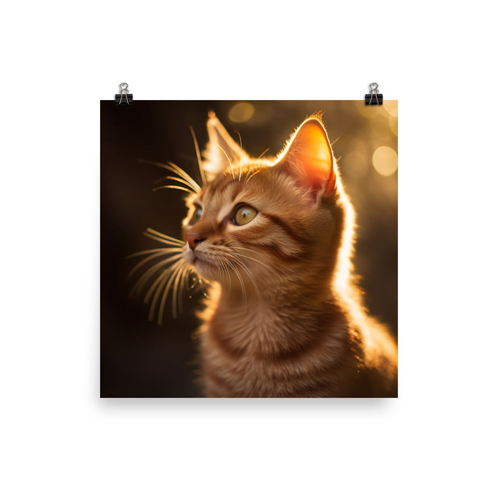 Details of Somali Kitten Photo paper poster - PosterfyAI.com