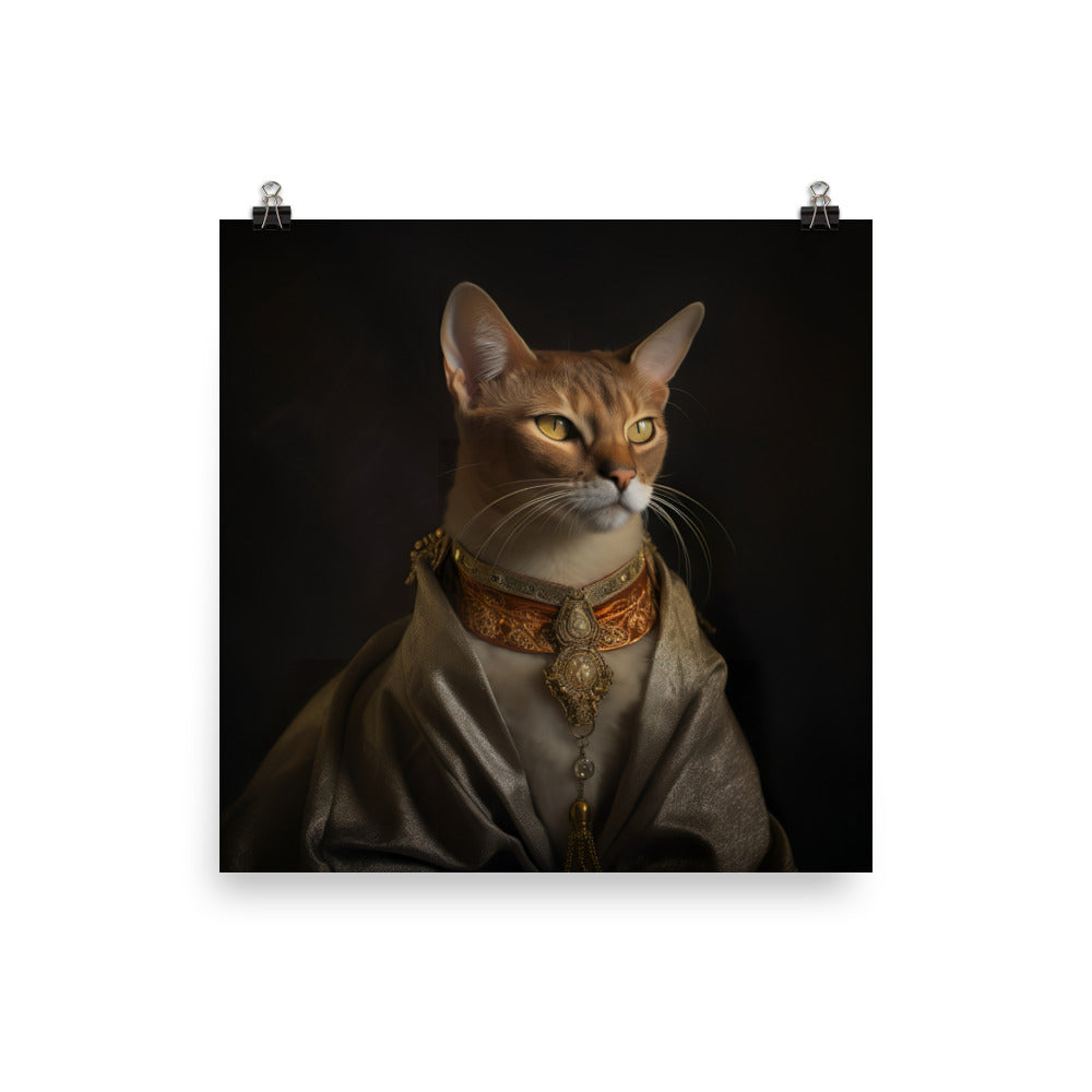 Abyssinian Cat Photo paper poster - PosterfyAI.com