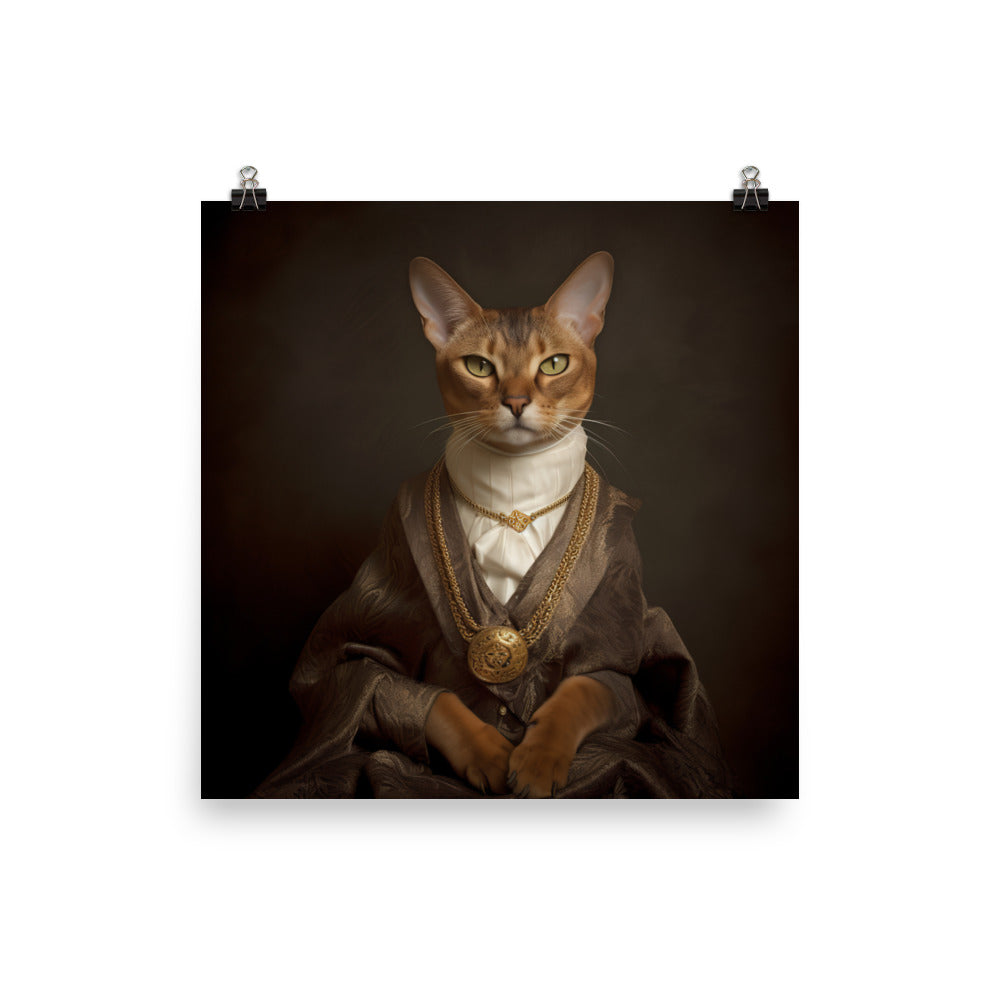 Abyssinian Cat Photo paper poster - PosterfyAI.com