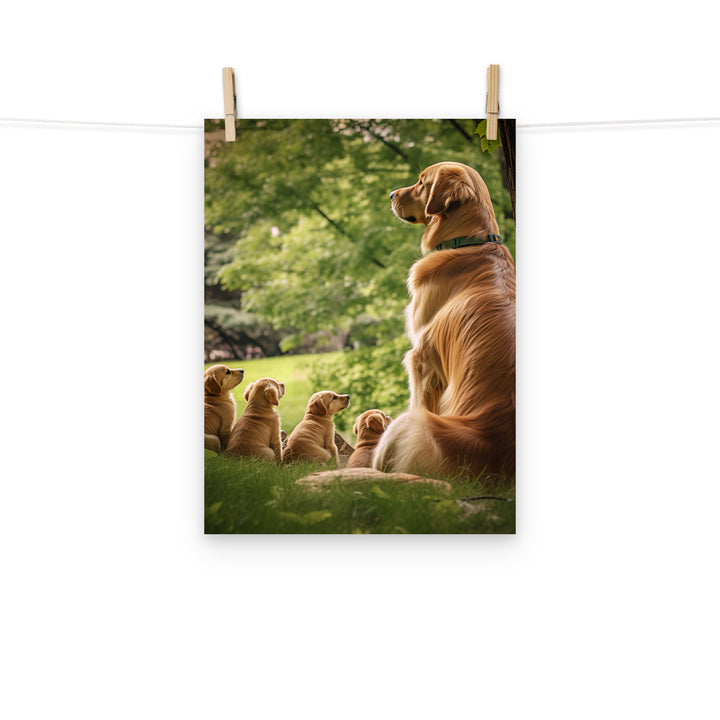 Golden Retriever Photo paper poster - PosterfyAI.com