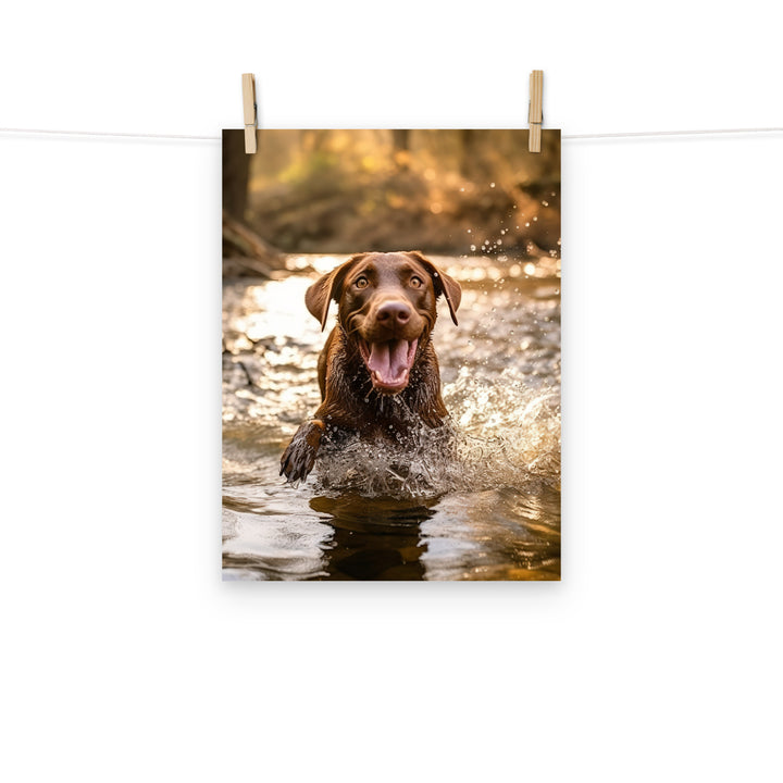 Labrador Retriever Photo paper poster - PosterfyAI.com